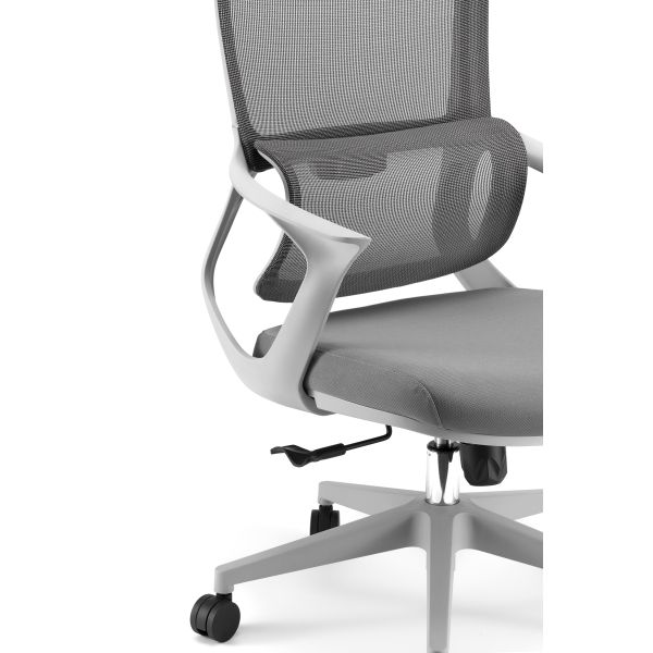 Adjustable Height Computer Desk Chair with Ergonomic Design Swivel Base and Durable PP Materials for Office Comfort