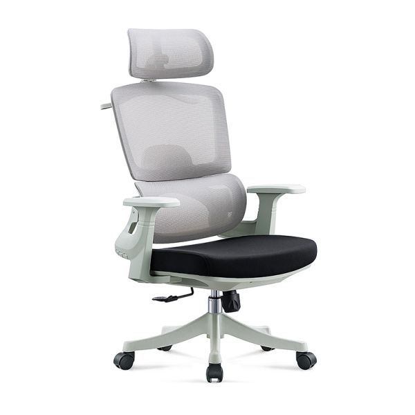 CEO Aluminium Ergonomic Office Chair with High Back 3D Lumbar Support