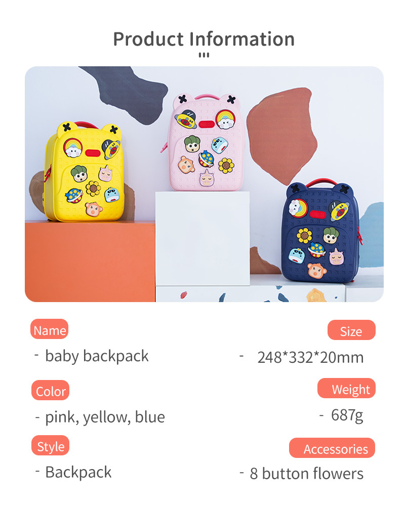 OEM ODM DIY Backpack Custom EVA Backpack Personalized Kids Backpack For School