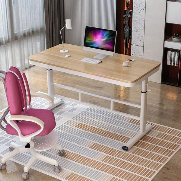 SPCC Steel Frame Material Extra Large Glass Height Adjustable Sit to Stand Table with Drawers