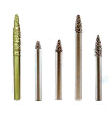 6mm 12mm limpam a cabeça e Diamond Carving Burrs soldados da gravura do computador
