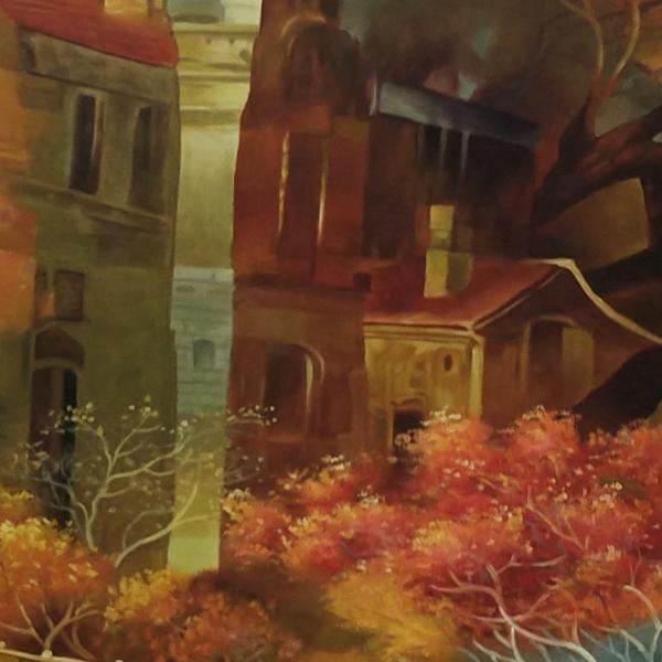 6 Méthode d'impression couleur Peinture à l'huile artisanale Peintures abstraites sur toile pour la décoration murale