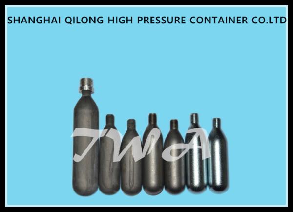 CE / TPED / DOT Disposable Gas Cylinders 17G CO2 Cartridge , 17g 28L High  Pressure Gas Cylinders