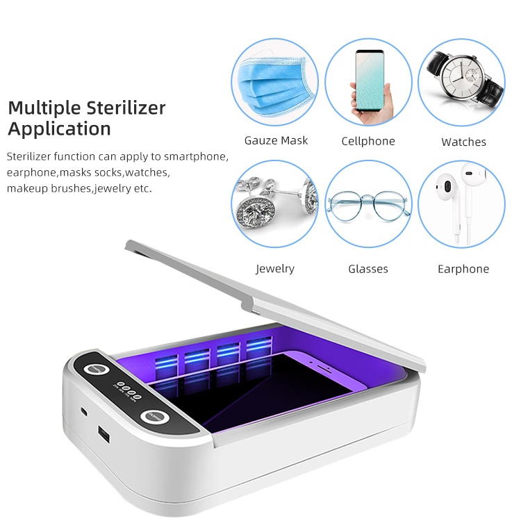 One Button Operation UV Sterilization Box Sanitizer Led 9w With USB Charge