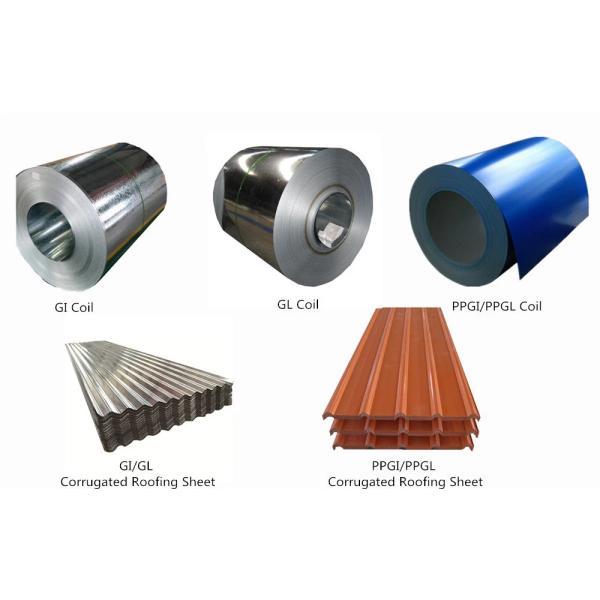 DX51D PPGI 22 Gauge Galvanized Steel Sheet Wavy Trapezoidal