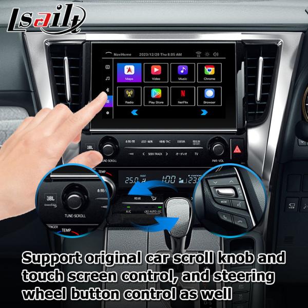 Interfaz de video Android Carplay para Toyota Alphard Vellfire AH40