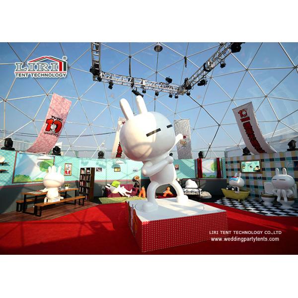 Transparent Geodestic Tent  Event Outdoor Party Tents For Carnival with 16m Diameter