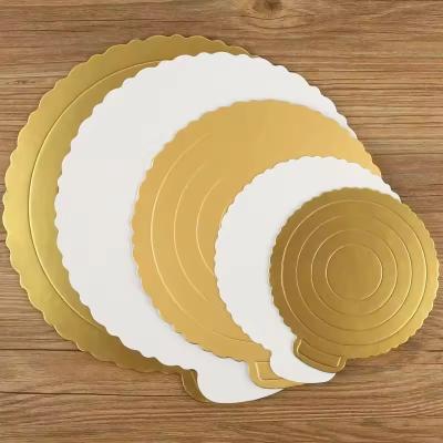 Gold Cake Board 12 Inch Food Grade Round Cake Tray For Cake Packing
