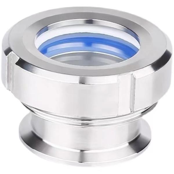 WZ Sanitary SS304 316 Welding Connection Round Sight Glass with Stainless Steel Flange