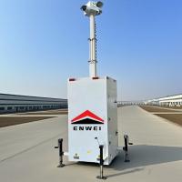 High Mobility 5G Camera CCTV Security Tower For Factory Monitoring