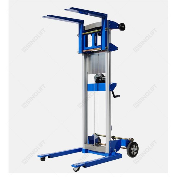 Apilador manual con cabrestante de la serie SW con patas de apoyo – Estabilidad superior para cargas exigentes