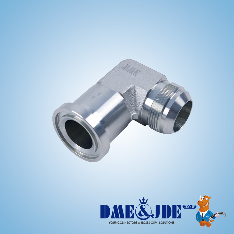 BSPP Male 60° Butt Welding Hydraulic Hose Adaptors Straight DABPM100S