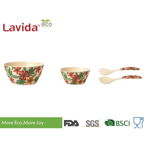 Shatter - Proof Children's Bamboo Dinnerware High Strength Free Of Heavy Metals