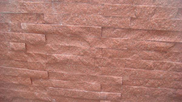 Red Color Rough Granite Kitchen Countertop Floor Tiles 50x50 Slab 2.73 g/cm3