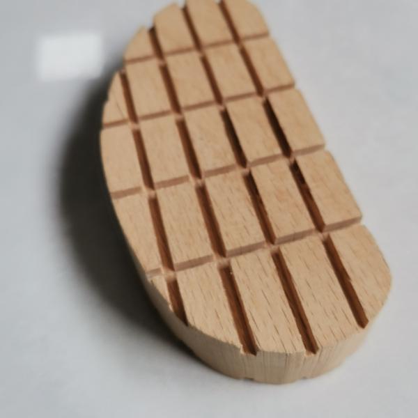 Black Beech Wood Cow Hoof Pad With 5CM Width