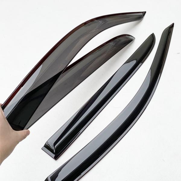 Mosun Vehicle Window Rain Guards Smoke / Dark Smoke Rain Visors For Trucks