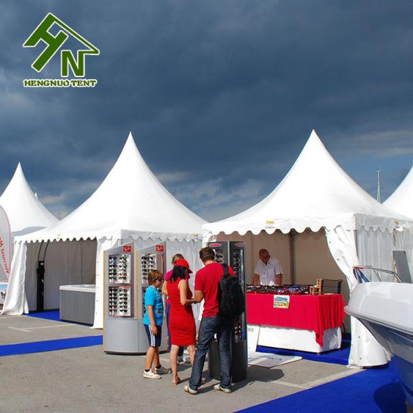 3x3m Pagoda Movable High Peak Tent Gazebo PVC Fabric For Outdoor Events