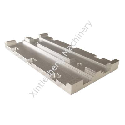 Silver CNC Steel Connector Plates Anodic Oxidation High Precision Processing