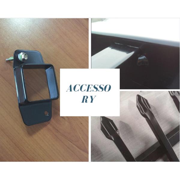 Security Fence, Tubular Fencing Steel spear top Black 2.1M x 2.4M Fence Panels