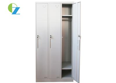 O pessoal veste a porta de aço dos cacifos 3 do escritório do armário com estrutura de KD