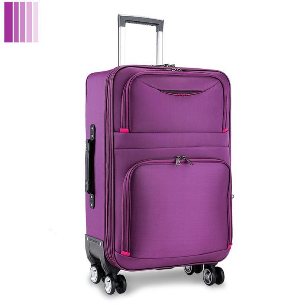 229 Detachable widened version Soft-shell Luggage with Embedded TSA Lock, Waterproof Oxford Cloth and Silent Universal Aircraft Wheels