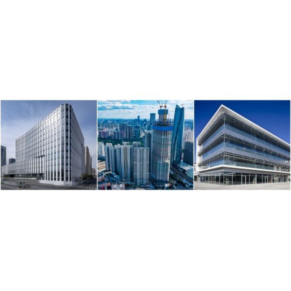 S235JR Steel Structure Office Prefab Metal Buildings Heavy Duty Reinforced Frame