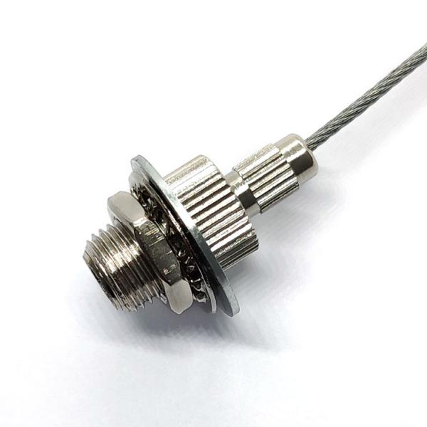 LED Ligting Suspension Kit Aircraft Cable Brass Gripper Clamp For Hanging Cable