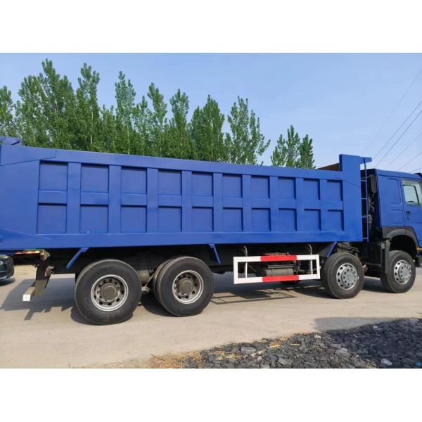 Used HOWO Tipper Truck 8X4 Dark Blue Euro3 for Heavy Duty Dump in Urban Construction