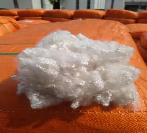Fibre d'agrafage en nylon 66 blanc brillant 5dx38mm pour non-tissés
