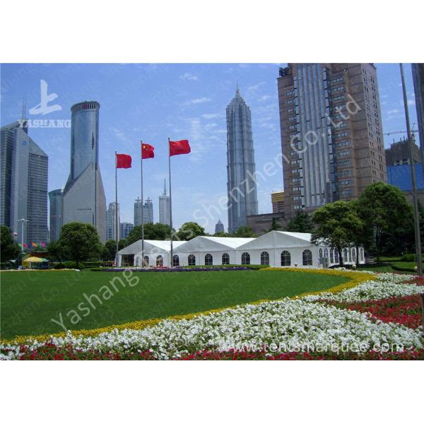 Fast Setting Up Strong High Peak Tents / Aluminum Structure Tent Wind Resistant