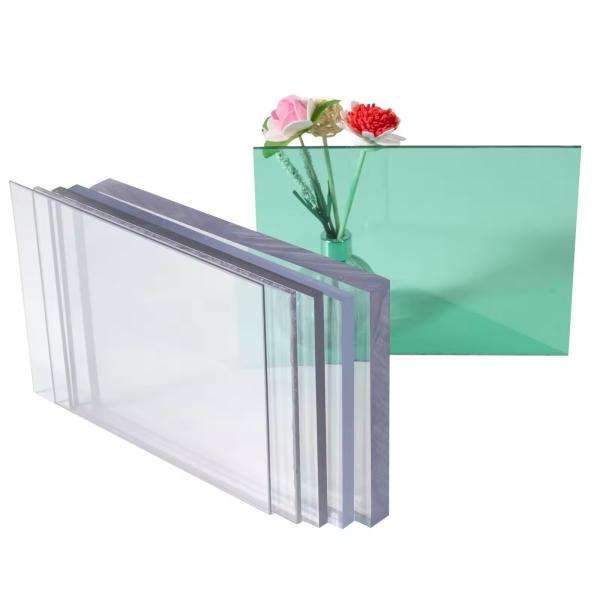 Personnalisé 1,3 mm - 18 mm Épaisseur polycarbonate transparente clair 60m Longueur feuilles de polycarbonate solide 18 mm transparent Polycarbonate solide
