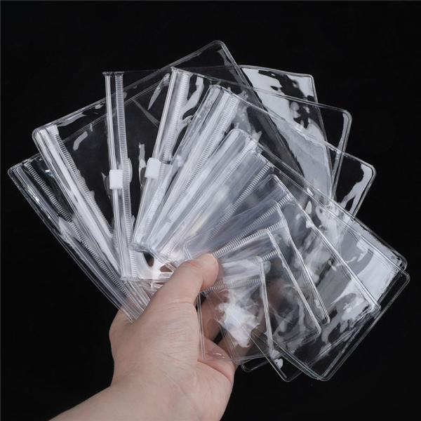 Transparent Zipper Bags Personalized Jewelry Zipper Packaging Bags Luxury Lipstick Lip Bag With Zipper Custom Logo