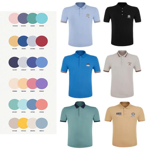 Deux couleurs T-shirt sur mesure à manches courtes Impression acceptable style décontracté pour hommes