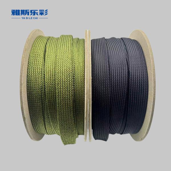 Polyester Military Green Wire Cable Sleeves Nylon Cable Sleeve