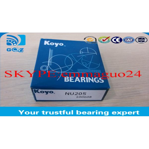 Low Friction Cylindrical Wheel Roller Bearings NU205 , Industrial Roller Bearings