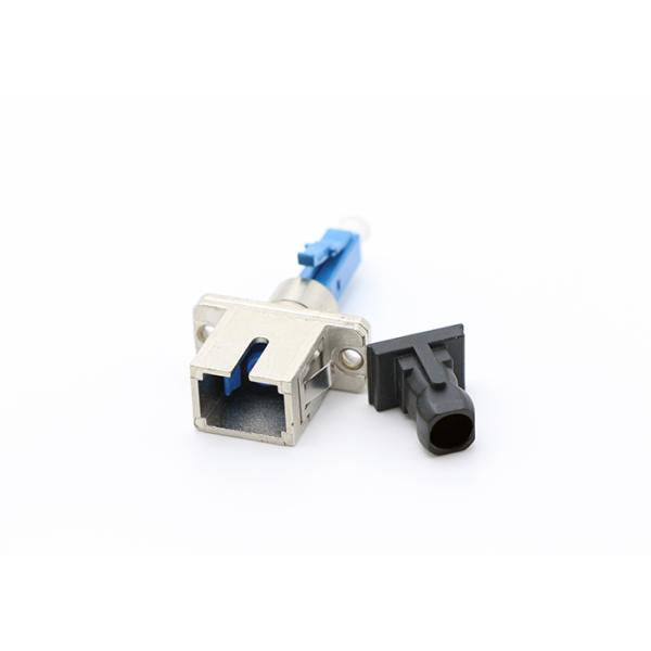 SC Female To LC Male SX SM Fiber Optic Adapter 1000times Durability With LC Blue Connect Metal Material