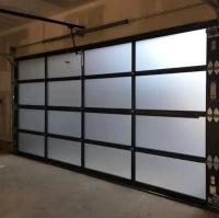 Porta seccional de alumínio branco moderno com vidro de vidro duplo de segurança
