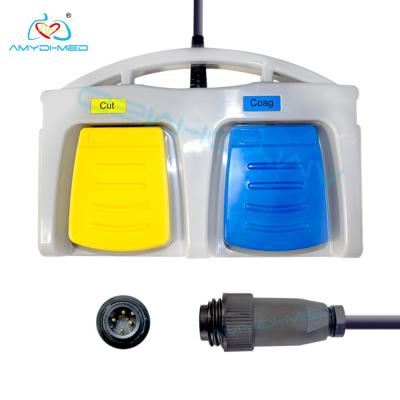 Laparoscopic Double Paddle Medical Foot Switch Cut Coag Electrosurgical 2 Unit