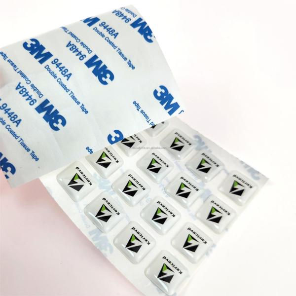 Logotipos de la marca Adhesivos de cúpula de epoxi 3M Impresión de adhesivos de plástico