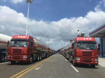 Liga de alumínio 45000 litros de reboque resistente do depósito de gasolina do óleo com 45 - 80 toneladas de peso de carga