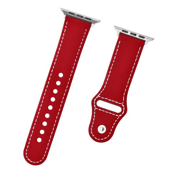 38 40 42 faixas de couro da correia de relógio da largura de 44mm para relógios de Apple