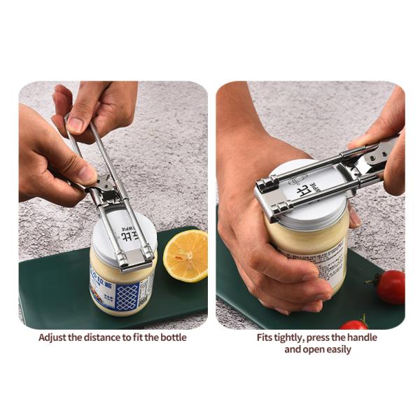 Custom Size Household Metal and Plastic Bottle Opener with Non-Slip Grip Twist Cap Openers