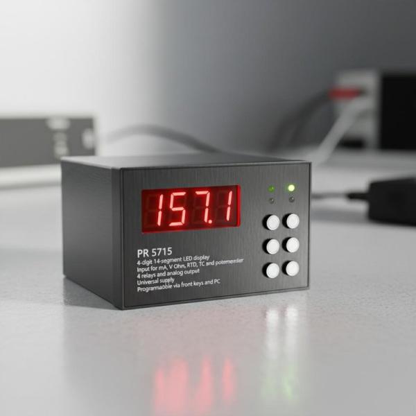 PR 5715 Digital Panel Meter Panel Mount 4 Relays Analog Output Programmable LED Indicator
