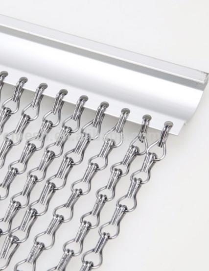 Metal Decorative Chain Link Curtain Stainless Steel Wire Mesh Chain Drapery