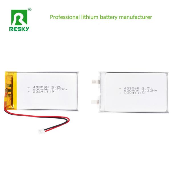 Lithium Ion Polymer Battery 403048 3.7V 600mAh 2.22wh Lipo Battery Cell For Pet Gps Tracker