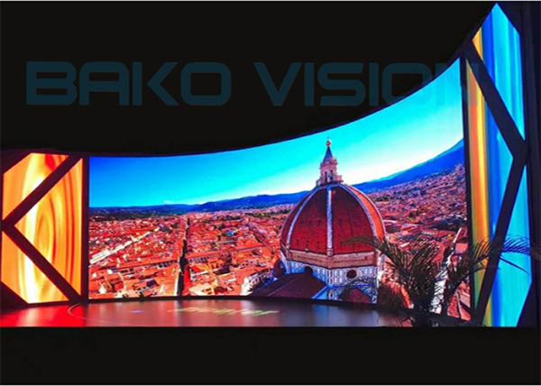 Flexible Curve Billboard Indoor Advertising LED Display High Definition P4mm