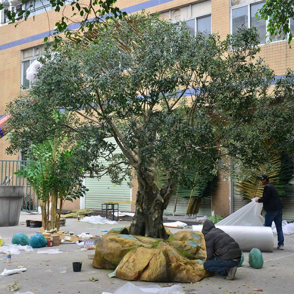UV-Resistant large 5m customized olive tree artificial with Trunk Realism Realistic Fruits for Hotel Lobbies & Resorts Shopping Mall Luxury Villas