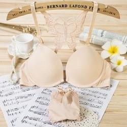 Back Front Closure Custom Underwear Set Women Cross Butterfly Bras Panties Set