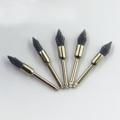 Cleaning Dental Prophy Brush Abrasive Fiber Silicon Carbide Tapered Pointed Head Shape Latch Style