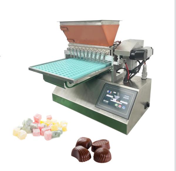 Manufacture Manual Type Small Table Tape Chocolate Bear Candy Gummy Making Machine One Depositor For Sale